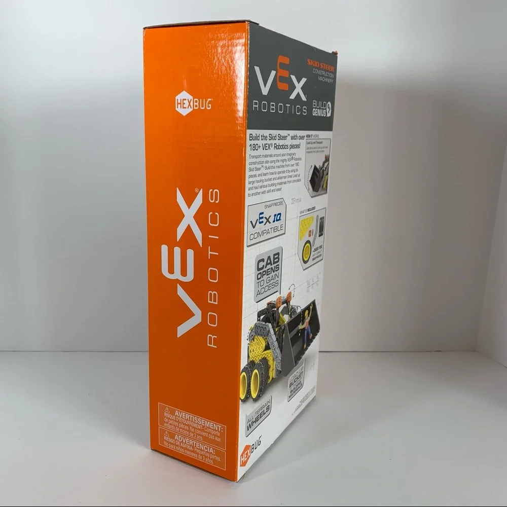 Hex Bug, Vex Robotics Skid Steer Construction building set; STEM; ages 8+